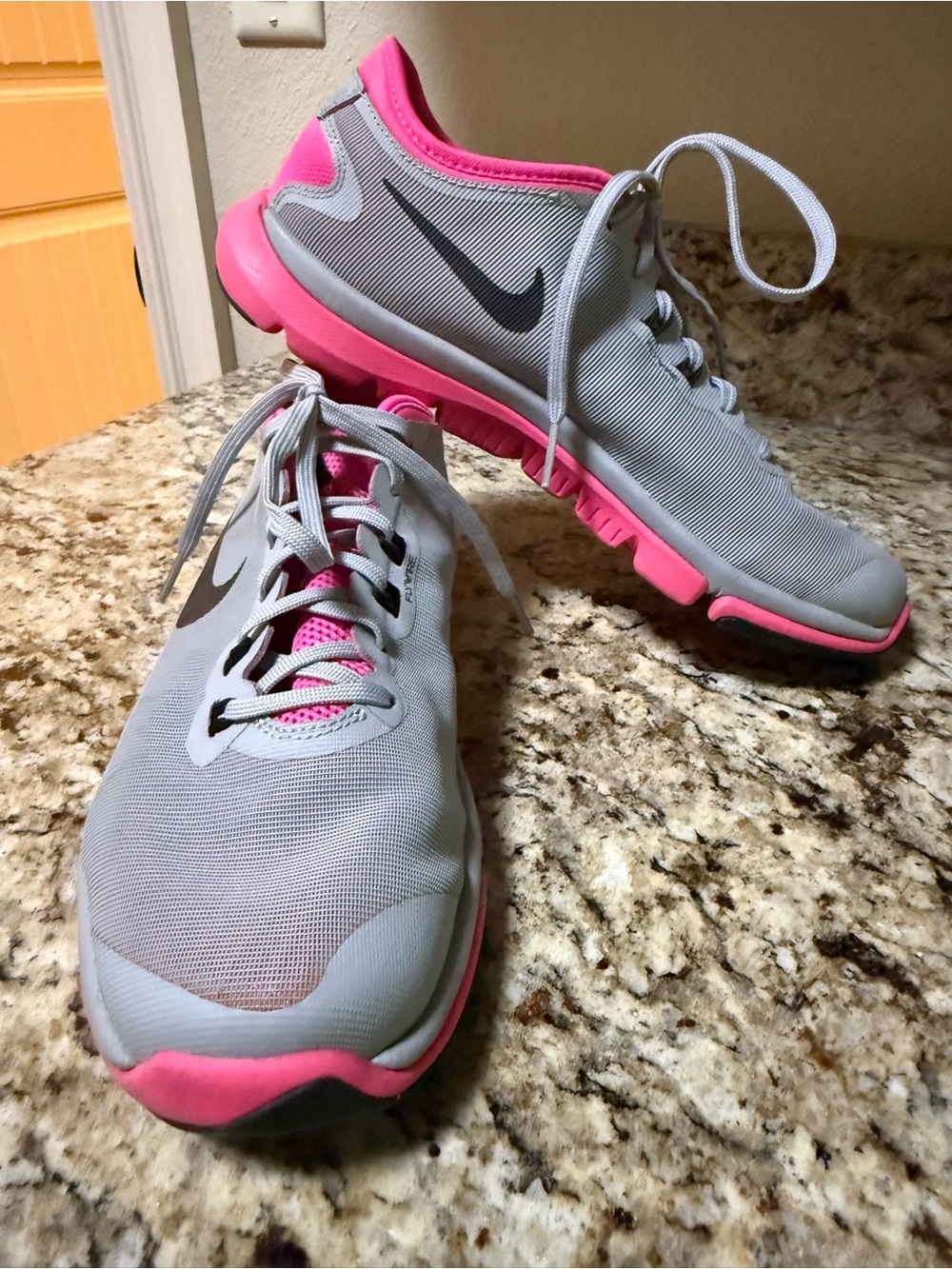 Nike Women’s Gray and Pink Athletic Training Shoes